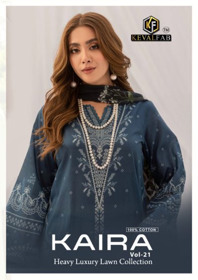 KEVAL FAB KAIRA VOL 21 COTTON KARACHI SUITS