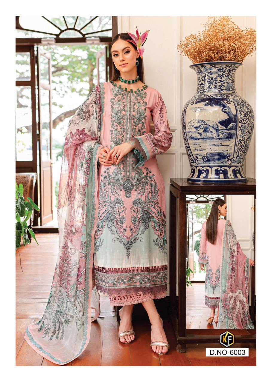 KEVAL FAB RANGREZ VOL 6 LAWN KARACHI SUITS