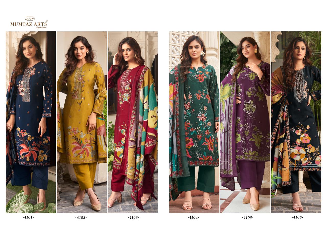 MUMTAZ ARTS MANNAT PURE MUSLIN SUITS SUPPLIER