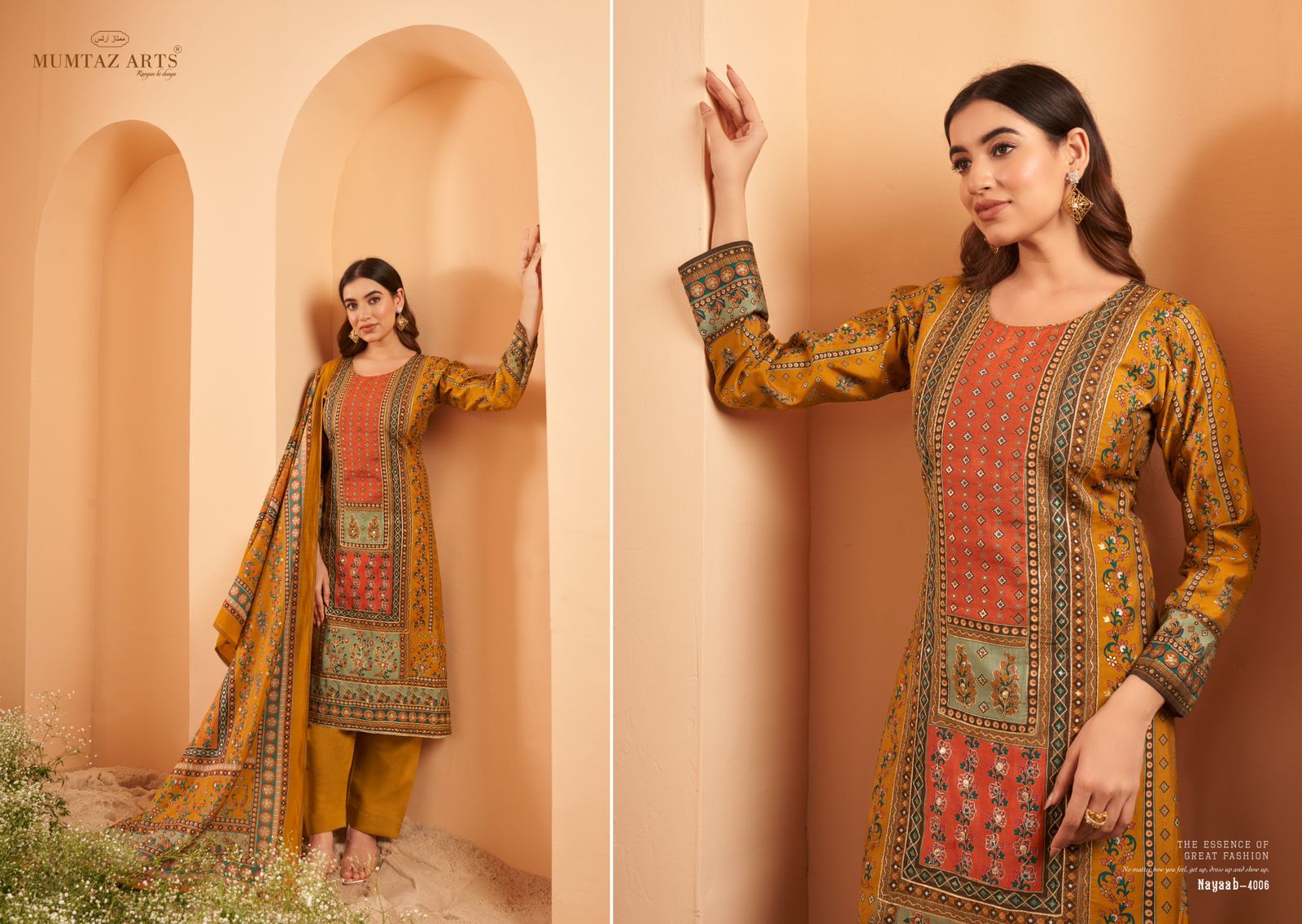 MUMTAZ ARTS NAYAAB VOL 2 PURE MUSLIN SUITS