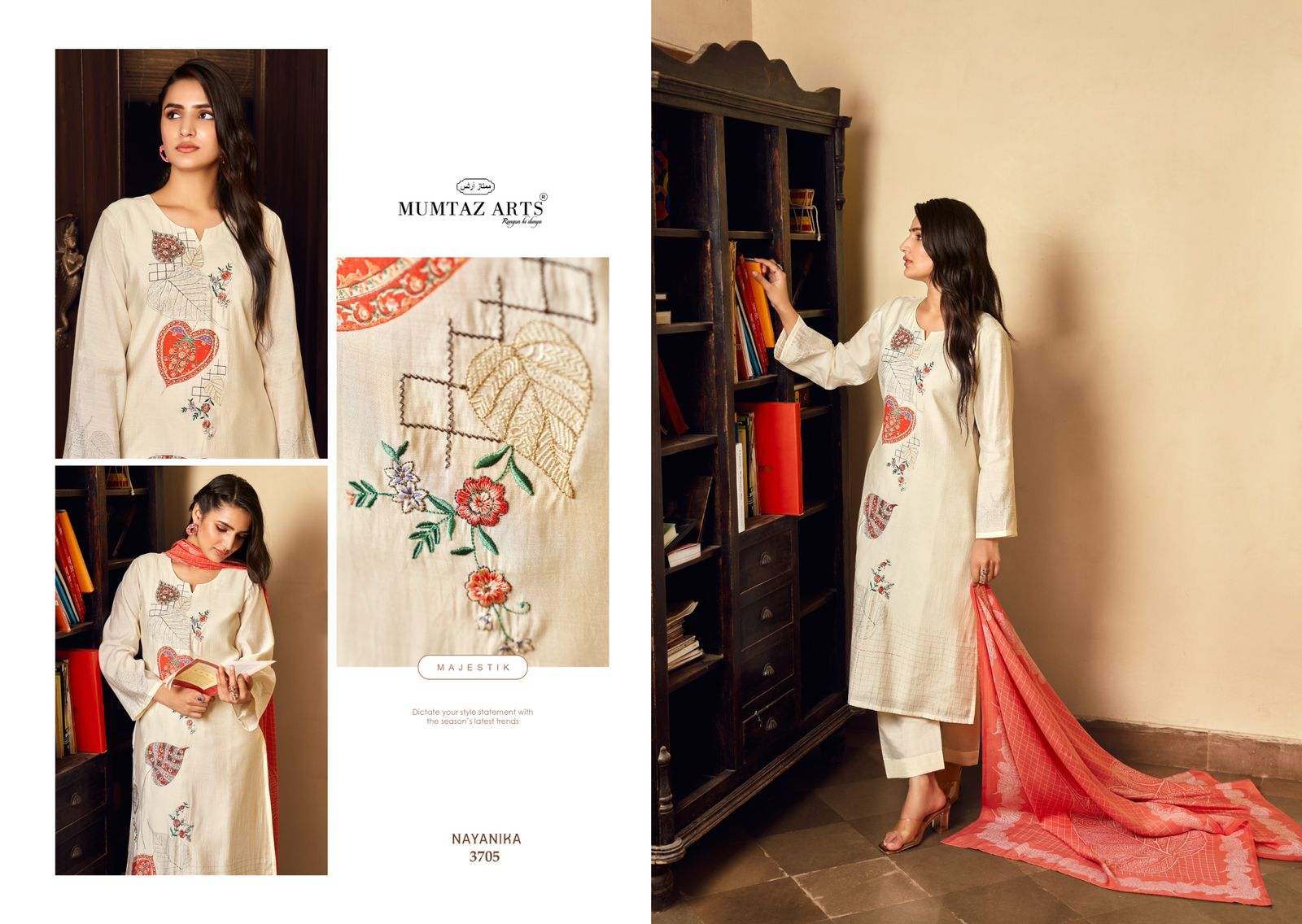 MUMTAZ ARTS NAYANIKA PURE MUSLIN SUITS