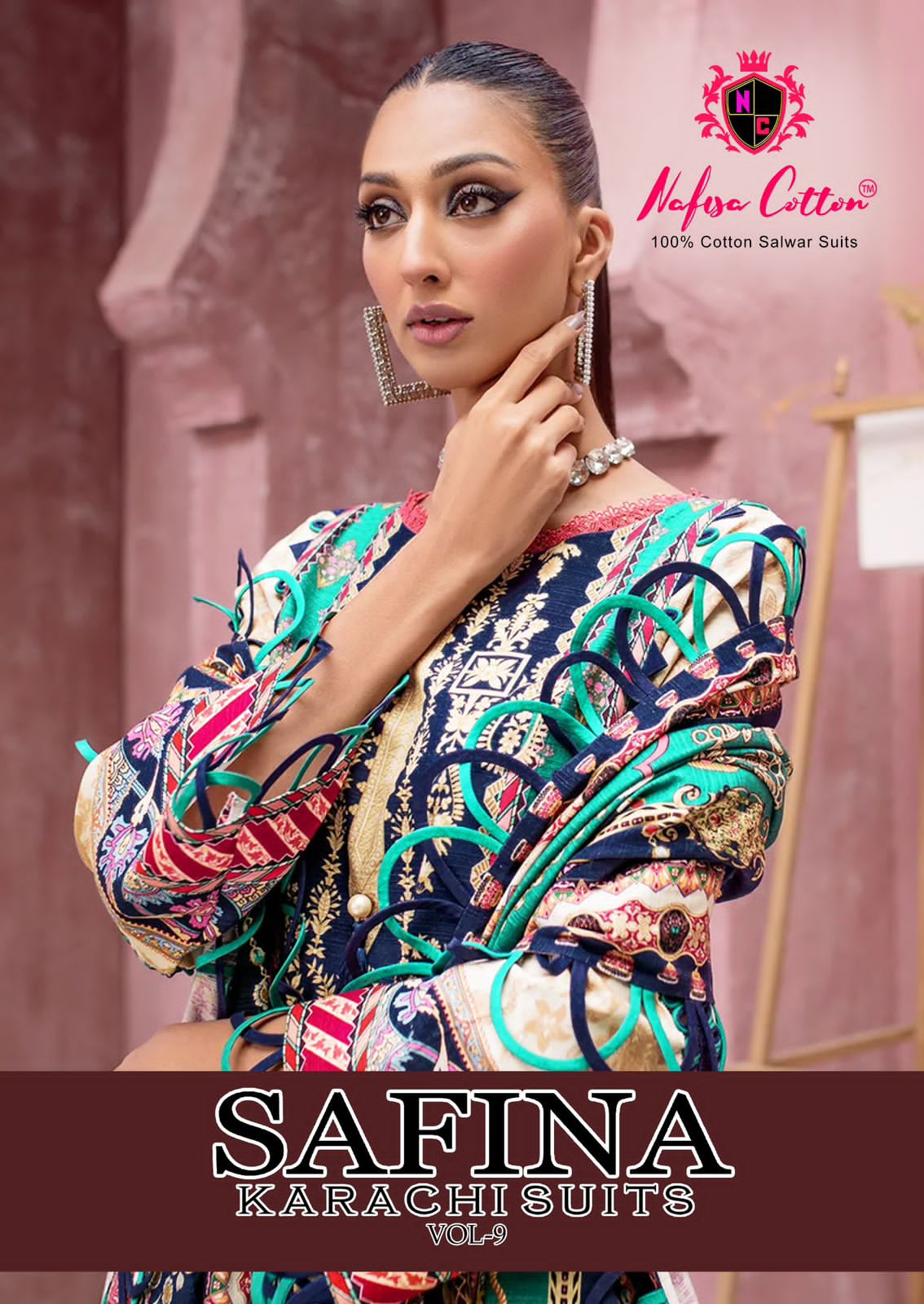 NAFISA COTTON SAFINA VOL 9 KARACHI SUITS