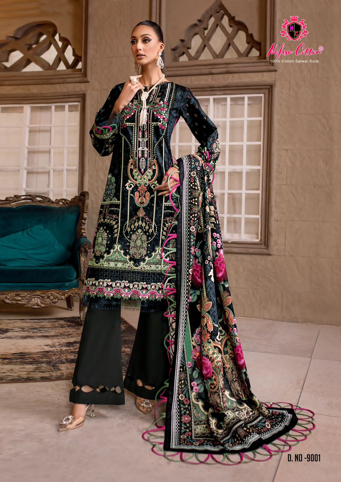 NAFISA COTTON SAFINA VOL 9 KARACHI SUITS