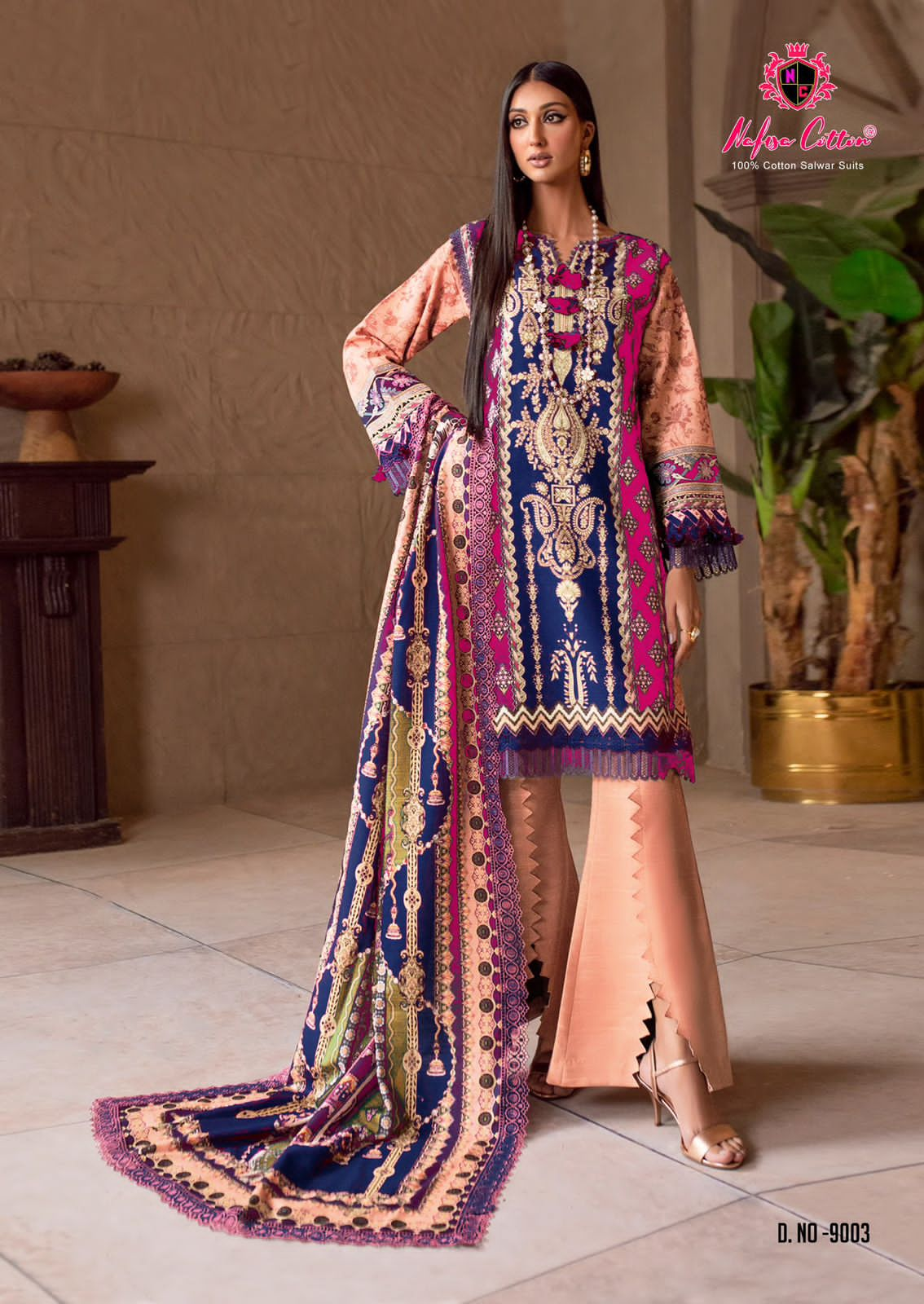 NAFISA COTTON SAFINA VOL 9 KARACHI SUITS