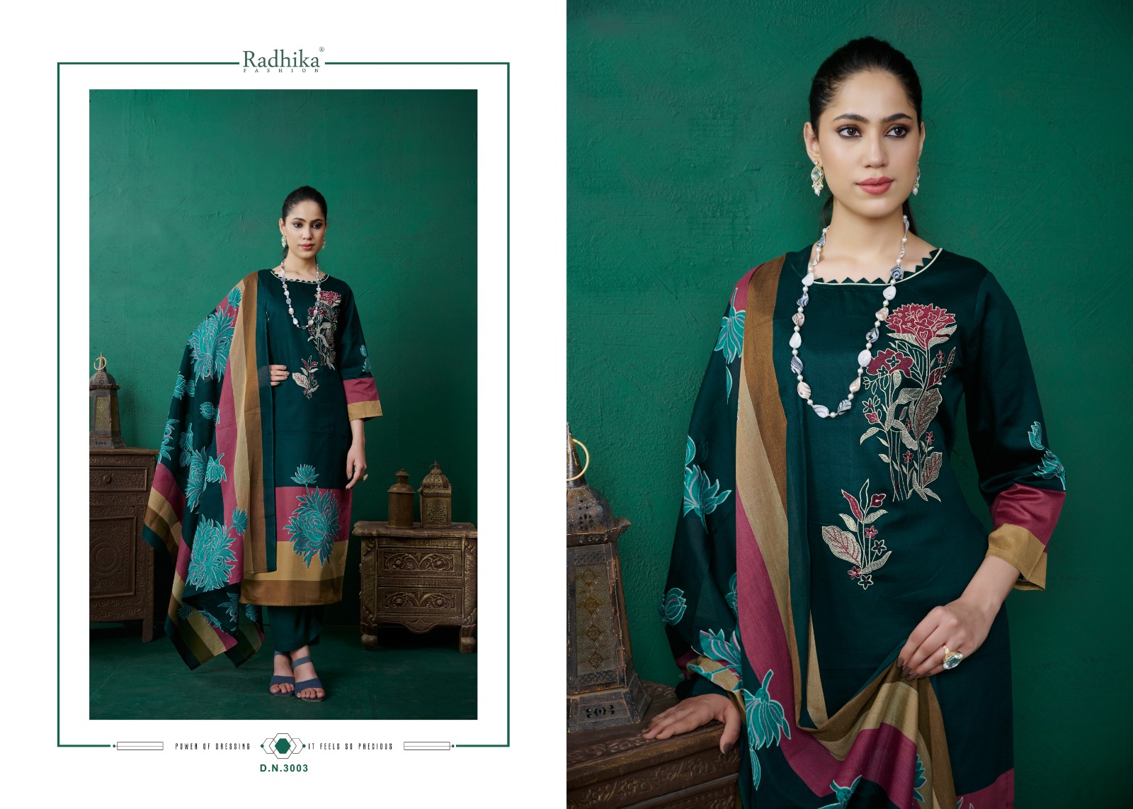 RADHIKA AZARA MAHEK PURE JAM COTTON SUITS