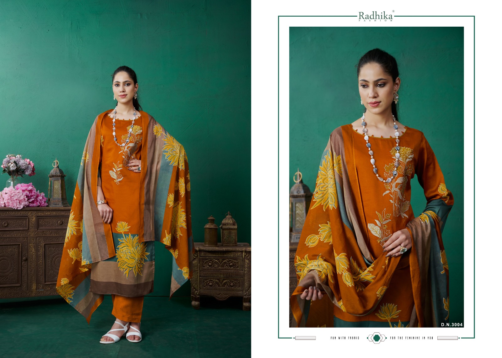 RADHIKA AZARA MAHEK PURE JAM COTTON SUITS