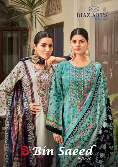 RIAZ ARTS BIN SAEED VOL 2 PURE LAWN SUITS