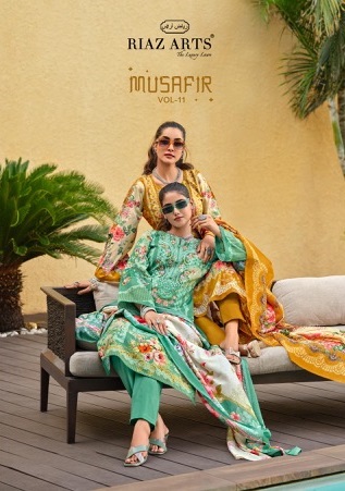 RIAZ ARTS MUSAFIR VOL 11 PURE LAWN SUITS