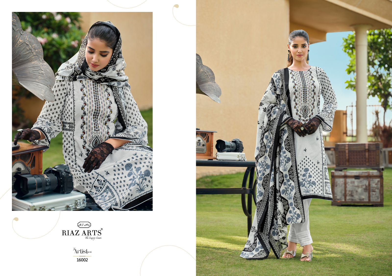 RIAZ ARTS THE ARTIST VOL 4 PURE LAWN SUITS