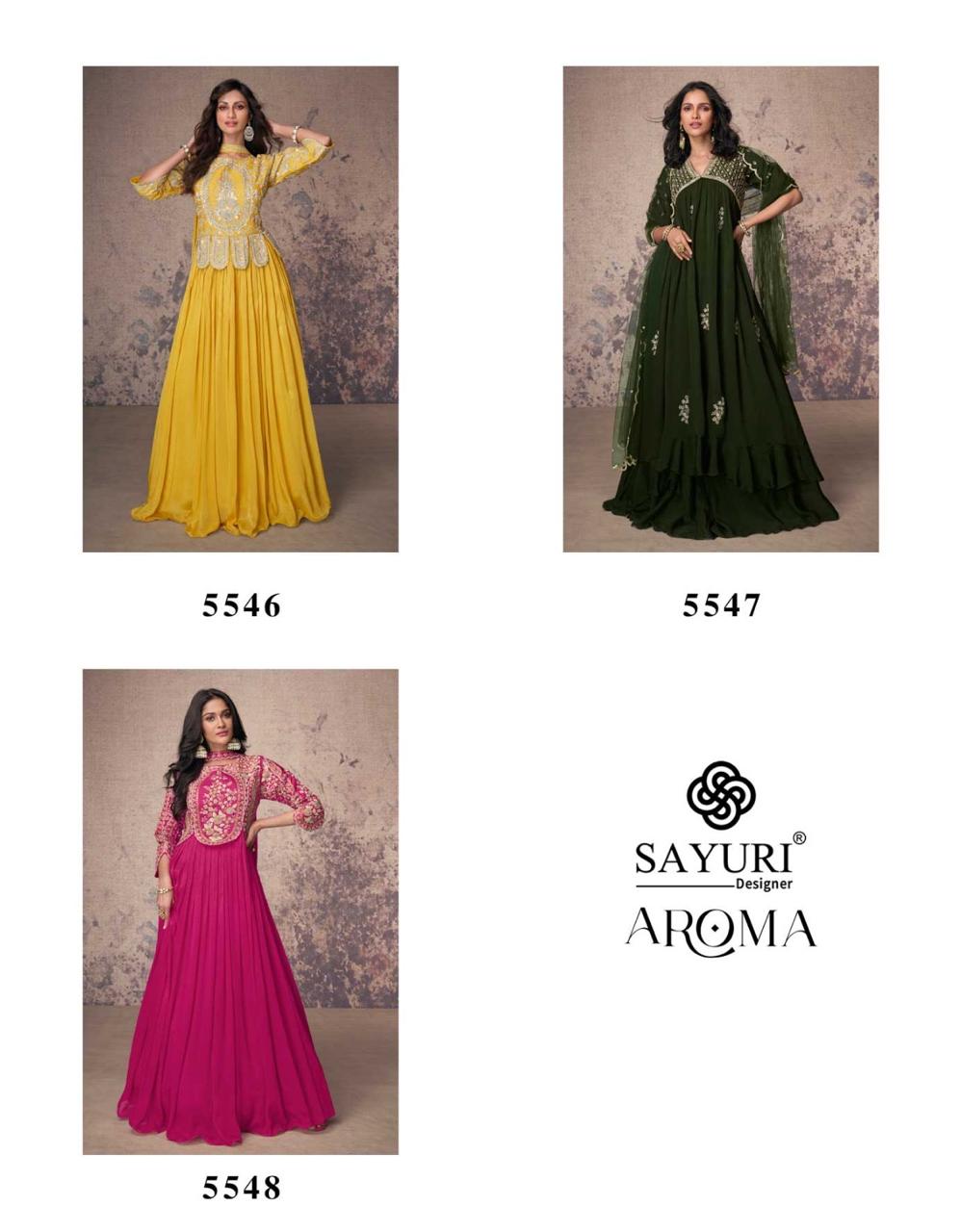 SAYURI DESIGNER AROMA CHINNON READYMADE SUITS