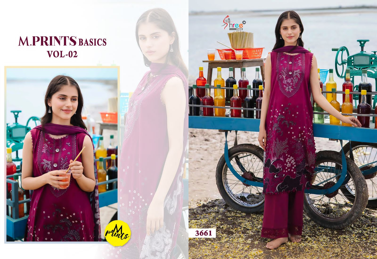 SHREE FABS M PRINTS BASICS VOL 2 PAKISTANI SUITS