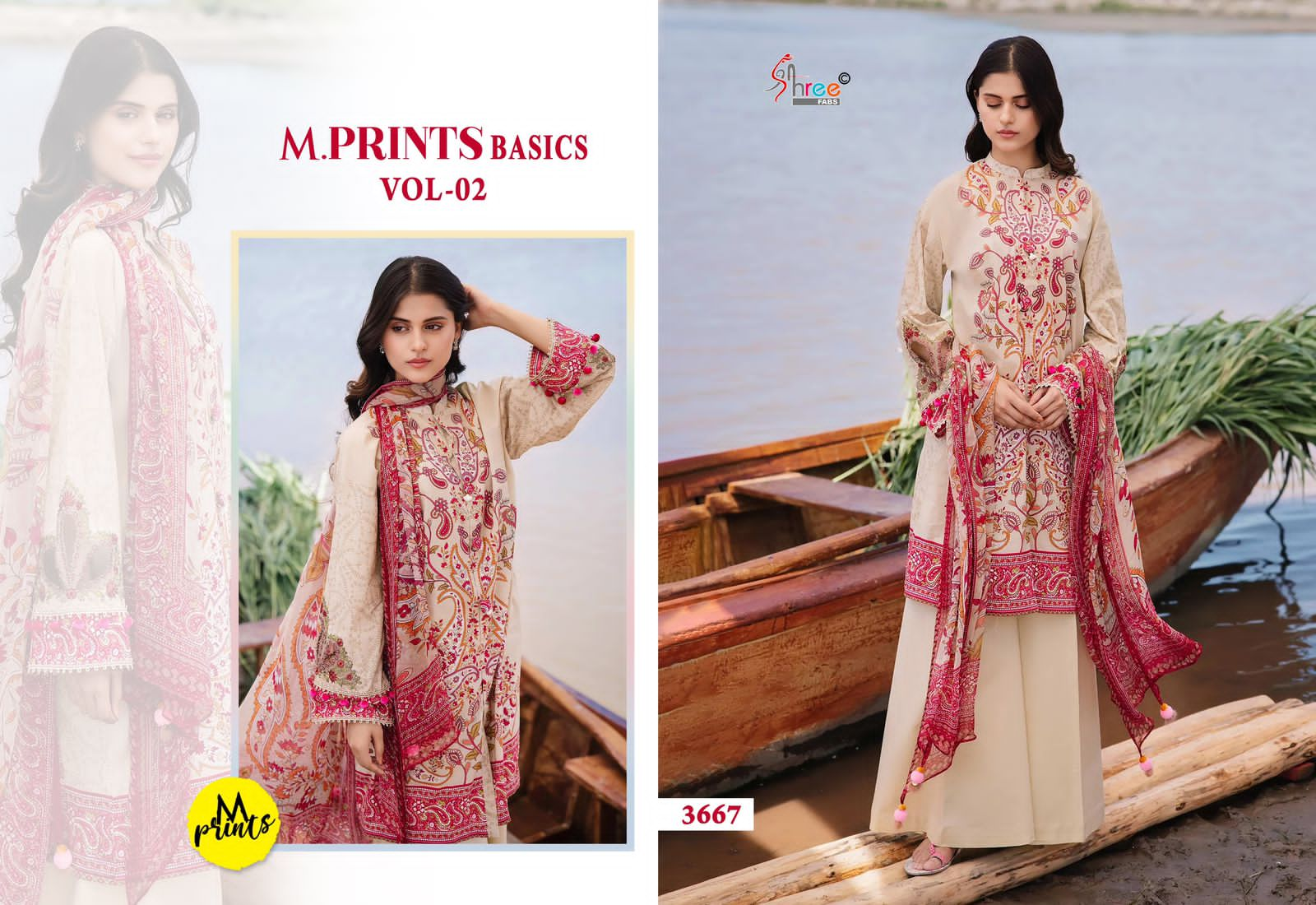 SHREE FABS M PRINTS BASICS VOL 2 PAKISTANI SUITS