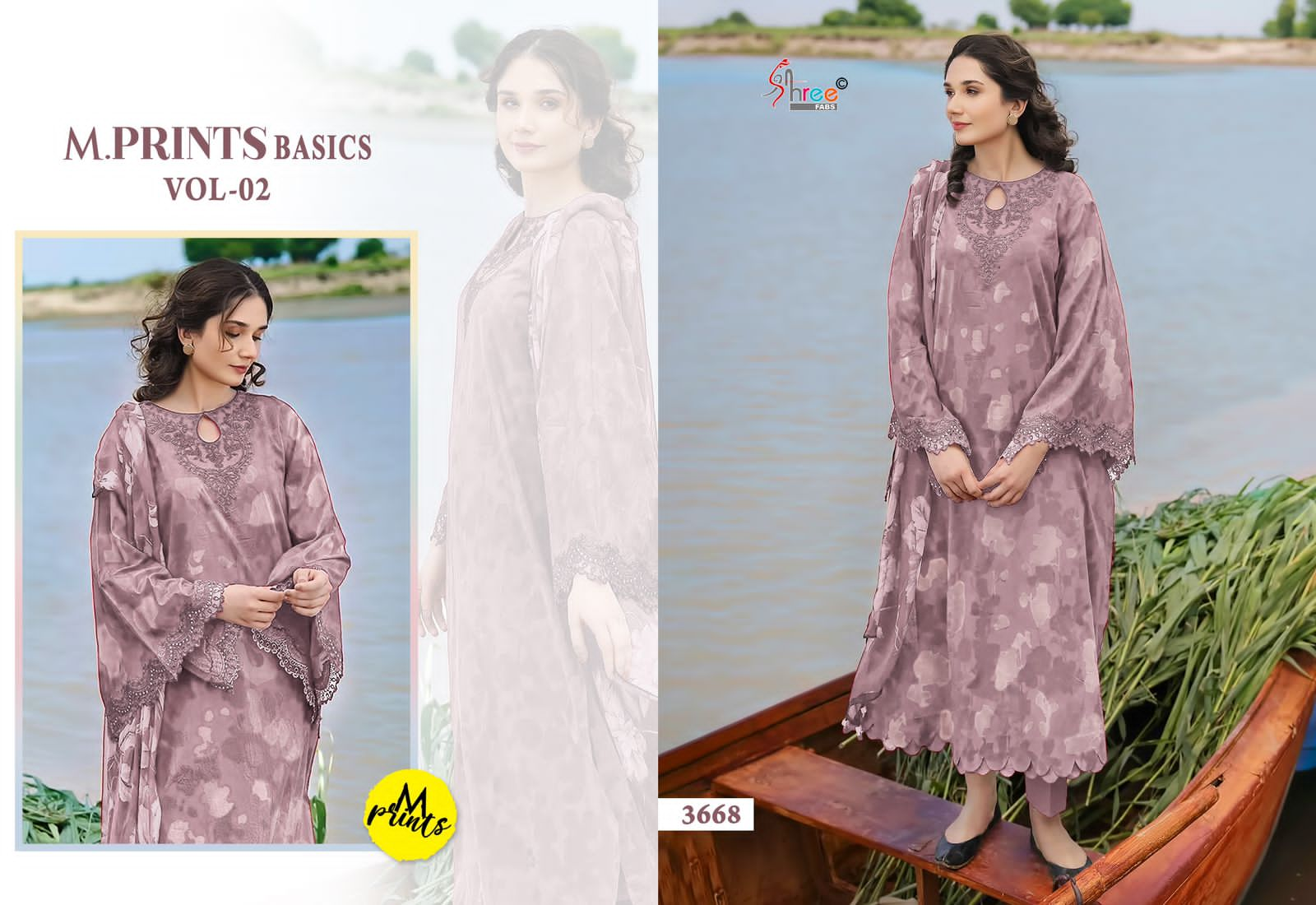 SHREE FABS M PRINTS BASICS VOL 2 PAKISTANI SUITS