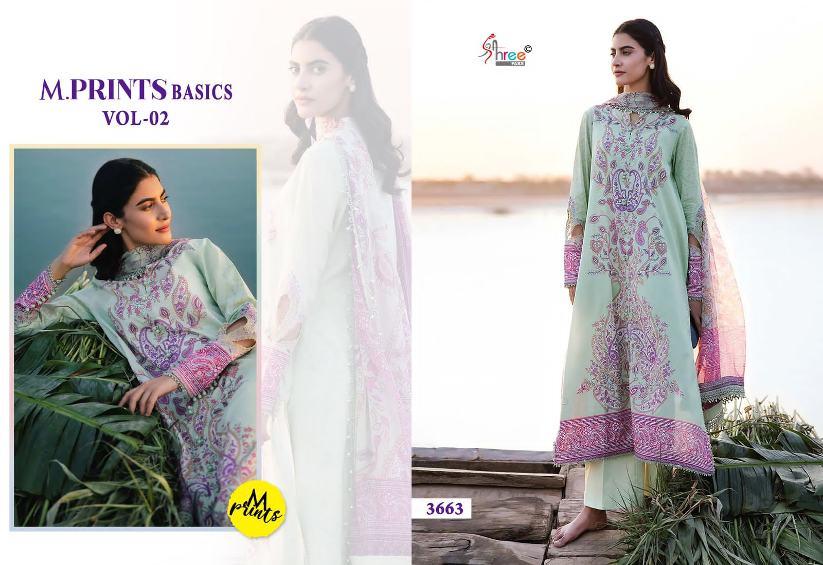 SHREE FABS M PRINTS BASICS VOL 2 PAKISTANI SUITS