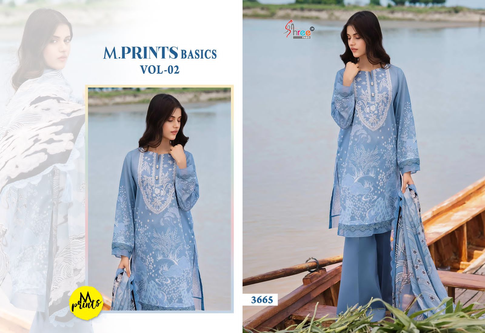 SHREE FABS M PRINTS BASICS VOL 2 PAKISTANI SUITS