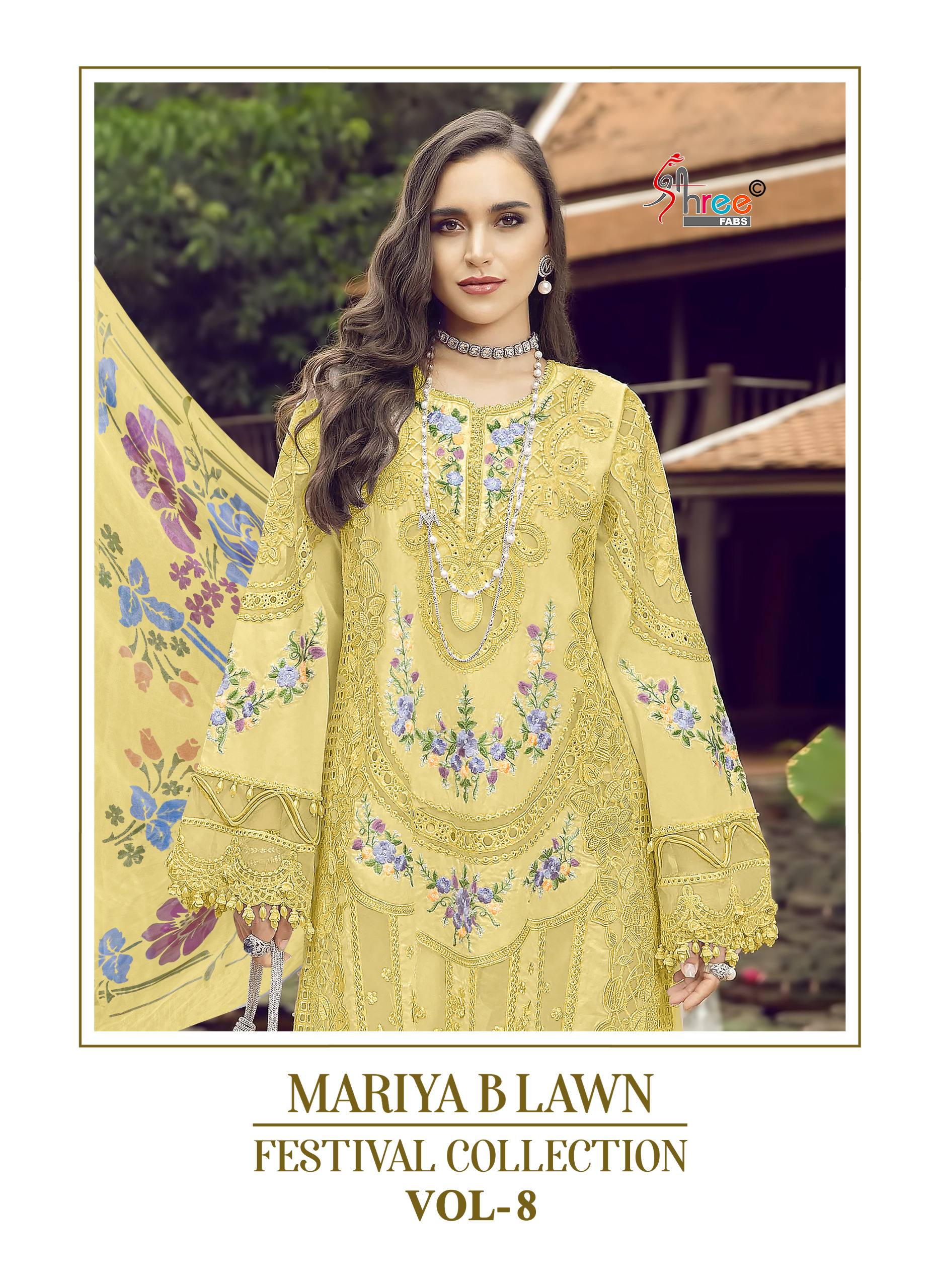 SHREE FABS MARIYA B LAWN VOL 8 FESTIVAL COLLECTION