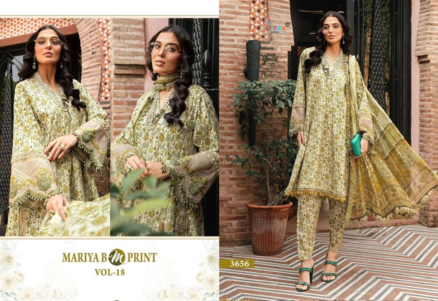 SHREE FABS MARIYA B M PRINT VOL 18 PAKISTANI SUITS