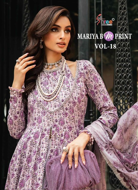 SHREE FABS MARIYA B M PRINT VOL 18 PAKISTANI SUITS