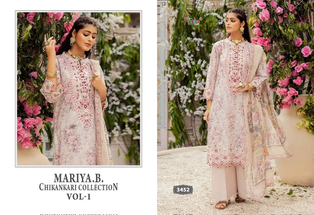 SHREE FABS MARIYA B VOL 1 CHIKANKARI COLLECTION