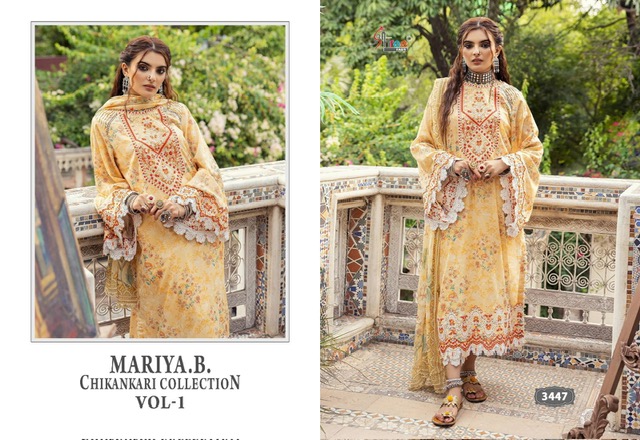 SHREE FABS MARIYA B VOL 1 CHIKANKARI COLLECTION