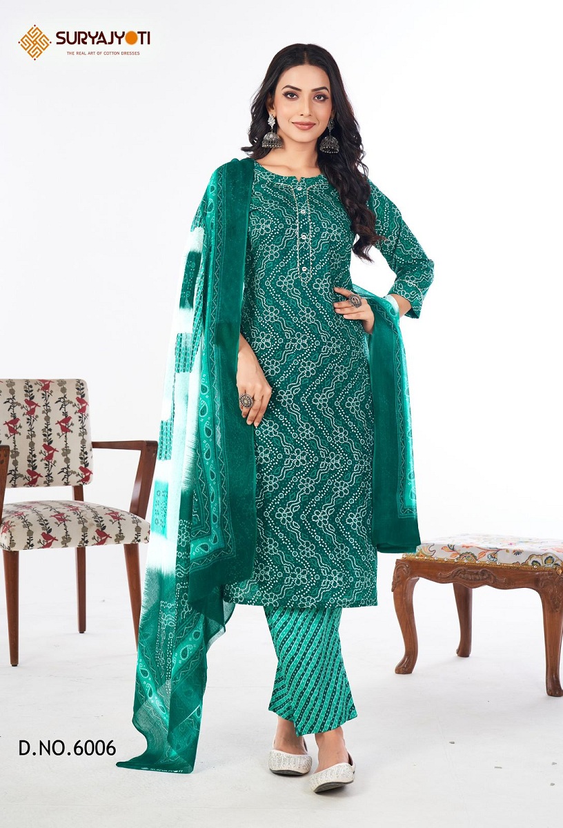 SURYAJYOTI BANDHANI LEHARIYA VOL 6 READYMADE SUITS