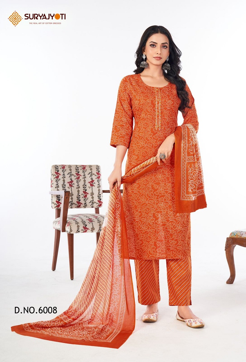 SURYAJYOTI BANDHANI LEHARIYA VOL 6 READYMADE SUITS