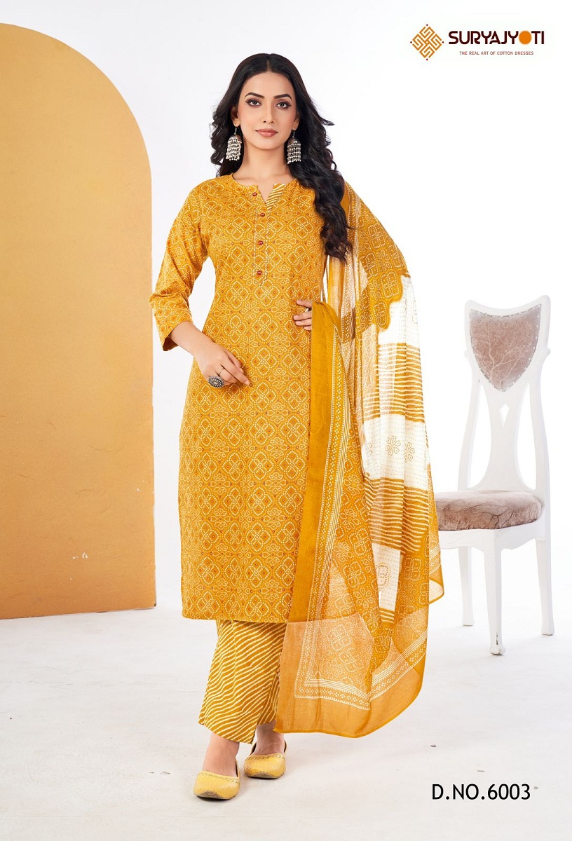 SURYAJYOTI BANDHANI LEHARIYA VOL 6 READYMADE SUITS