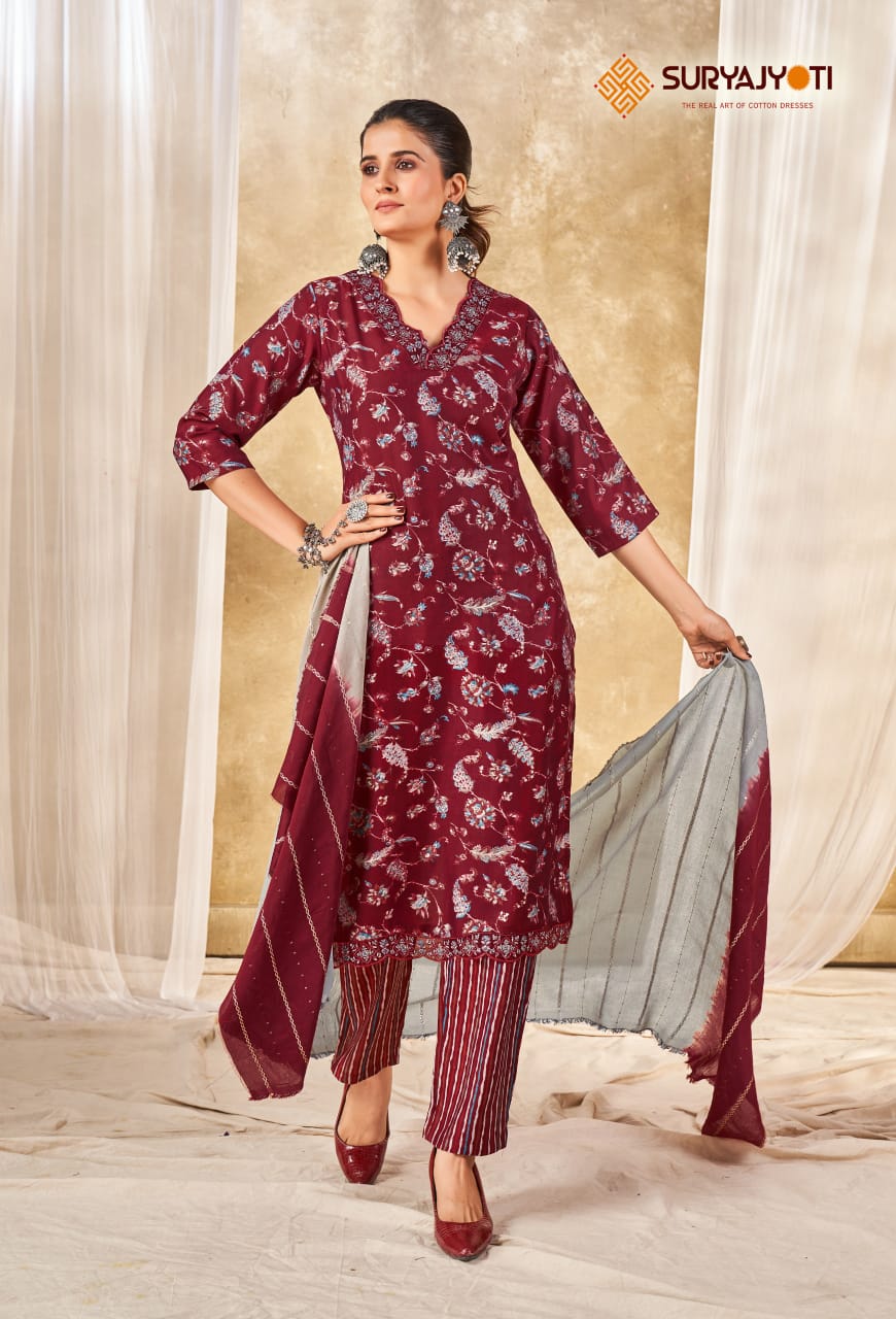 SURYAJYOTI NYKAA VOL 1 READYMADE SUITS SUPPLIER