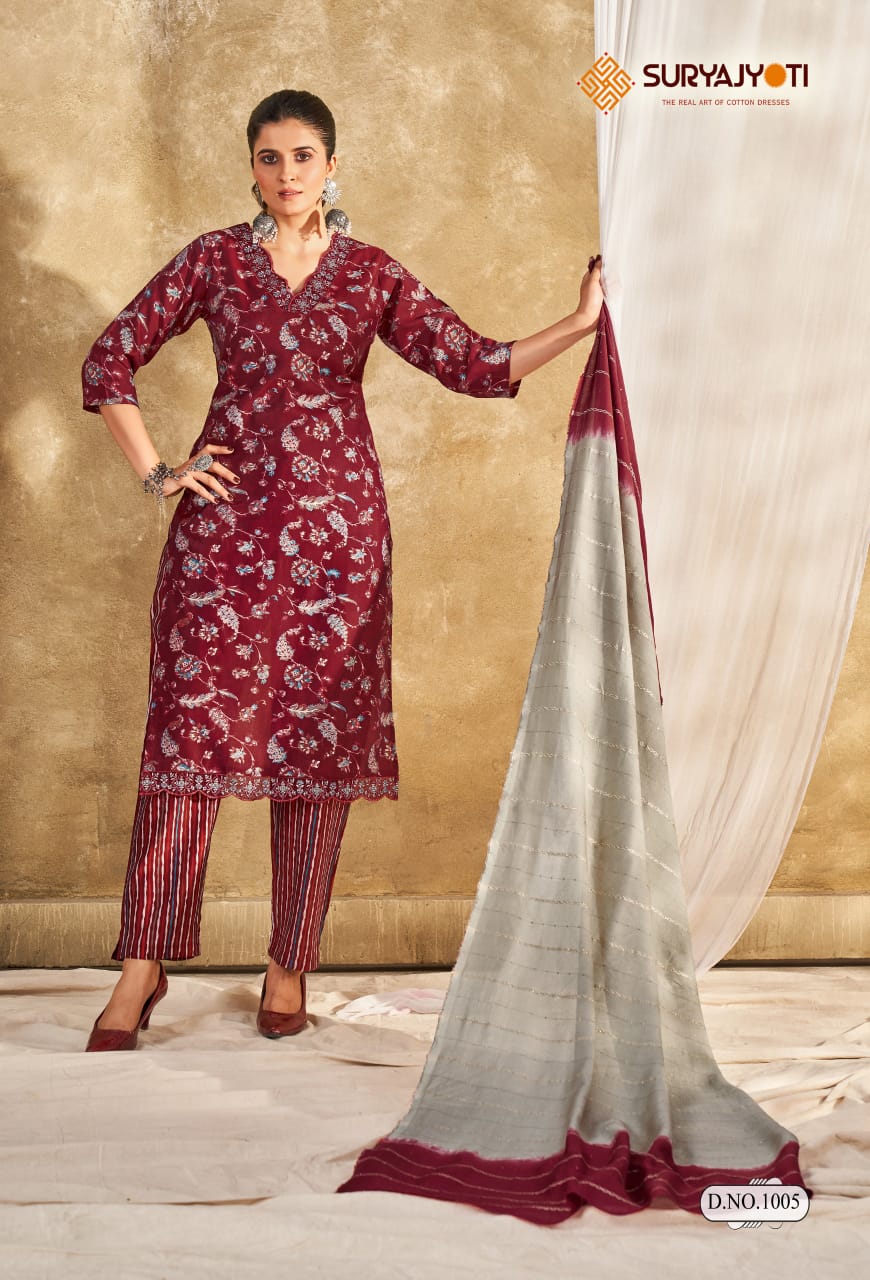 SURYAJYOTI NYKAA VOL 1 READYMADE SUITS SUPPLIER