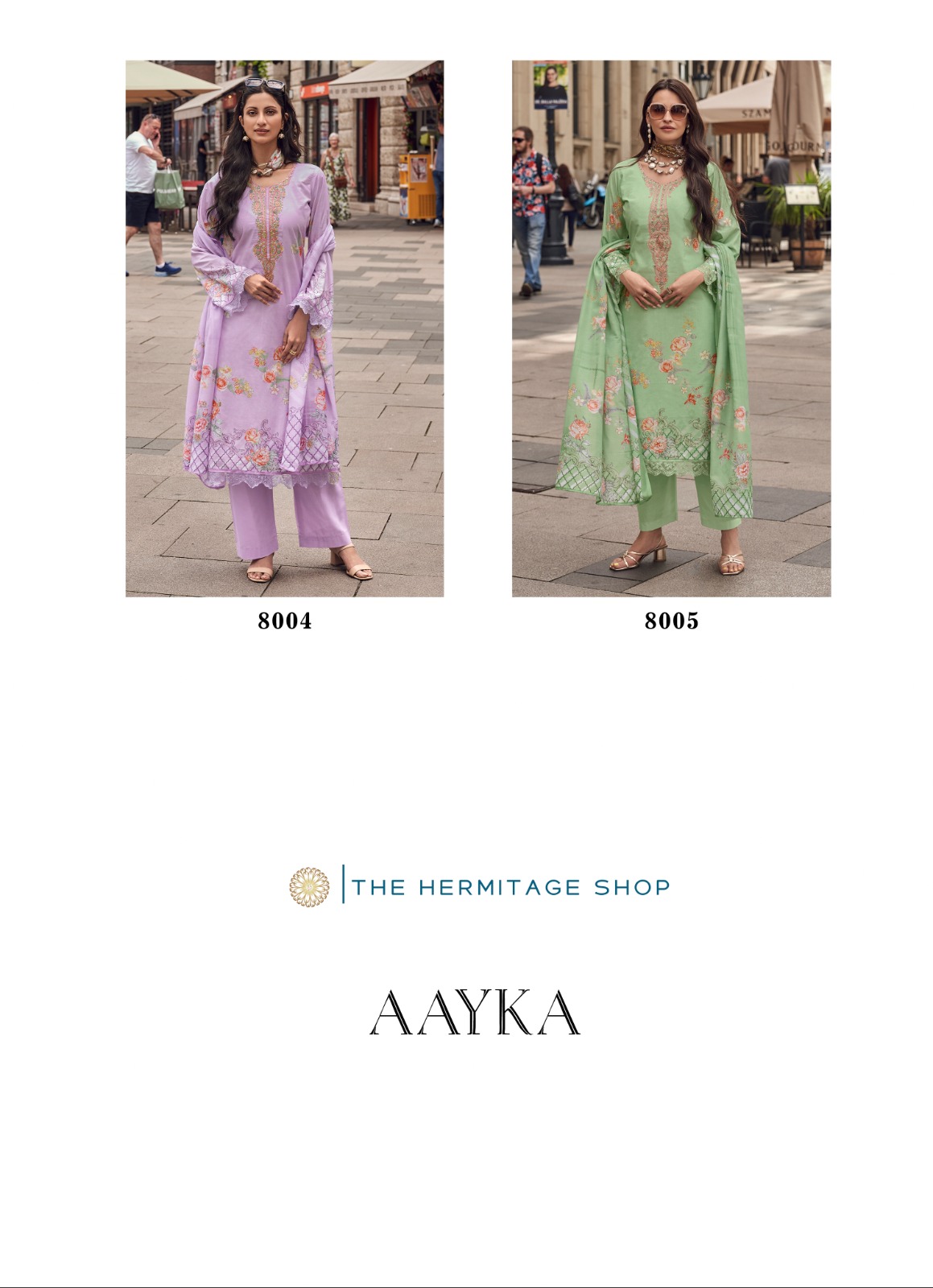 THE HERMITAGE SHOP AAYKA PURE LAWN COTTON SUITS