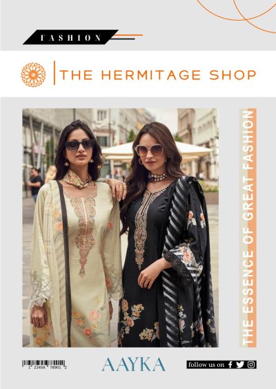 THE HERMITAGE SHOP AAYKA PURE LAWN COTTON SUITS