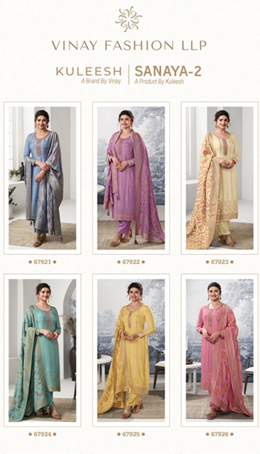 VINAY KULEESH SANAYA 2 HEAVY EMBROIDERED SUITS