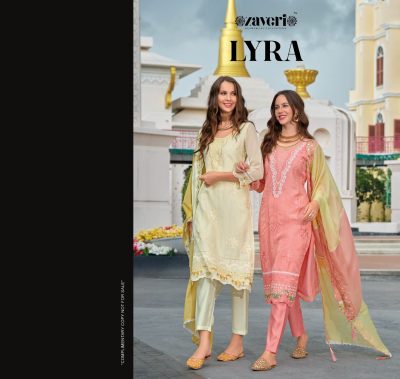 ZAVERI LYRA READYMADE ORGANZA SUITS WHOLESALE