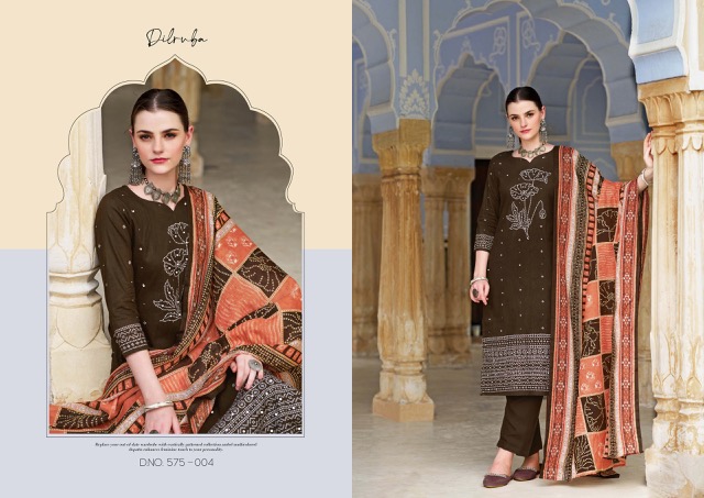 ZULFAT DILRUBA VOL 3 PURE COTTON SUITS