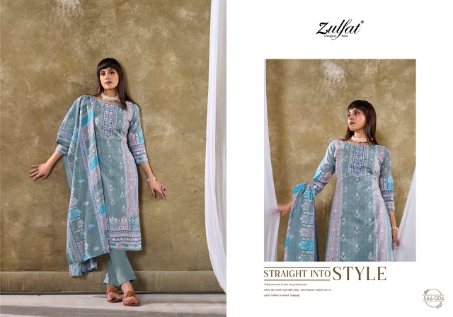 ZULFAT SUMMER SWAG PURE COTTON SUITS