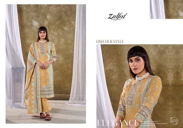 ZULFAT SUMMER SWAG PURE COTTON SUITS