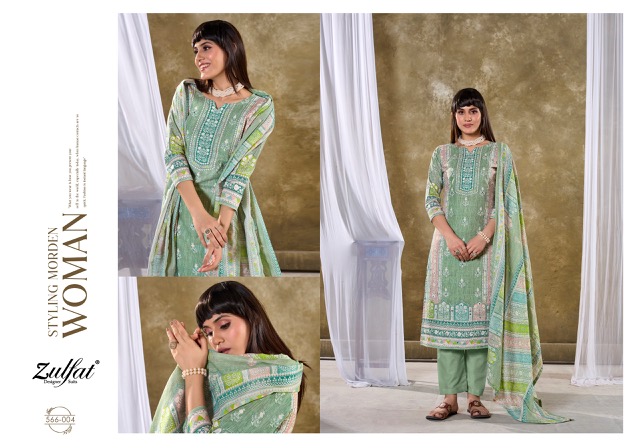 ZULFAT SUMMER SWAG PURE COTTON SUITS