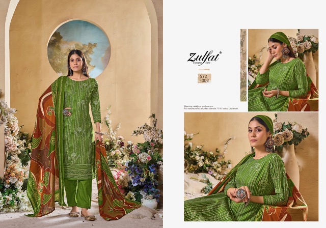 ZULFAT TANIA VOL 5 PURE COTTON SUITS