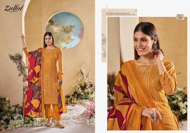 ZULFAT TANIA VOL 5 PURE COTTON SUITS