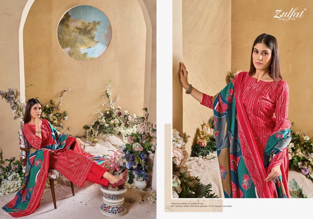 ZULFAT TANIA VOL 5 PURE COTTON SUITS