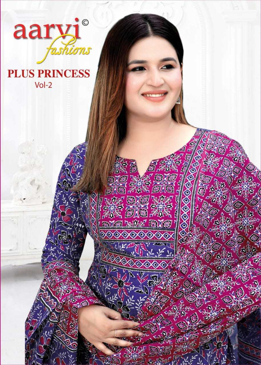 AARVI FASHIONS PLUS PRINCESS VOL 2 READYMADE SUITS