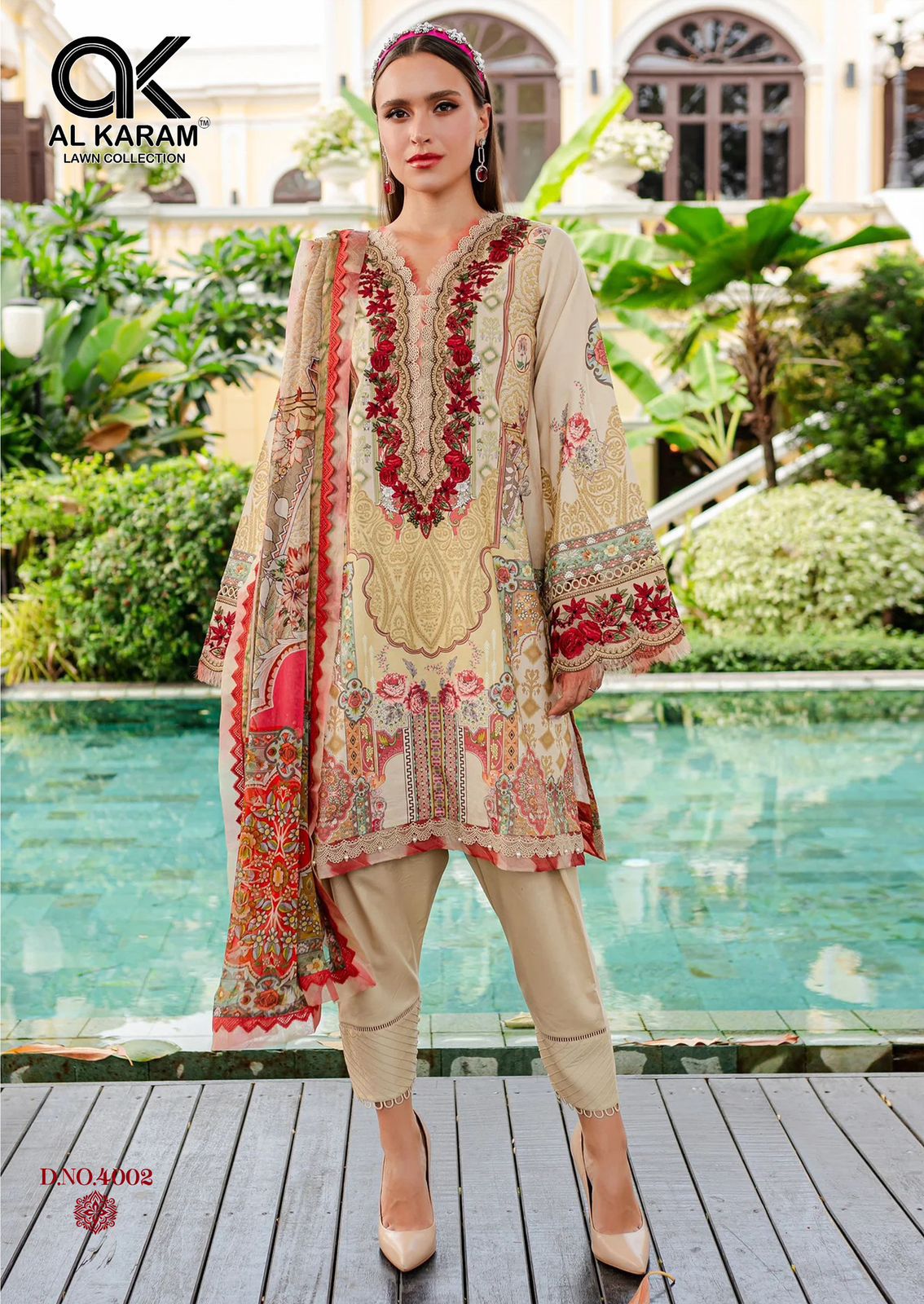 AL KARAM FLORENCE VOL 4 PURE CAMBRIC COTTON SUITS