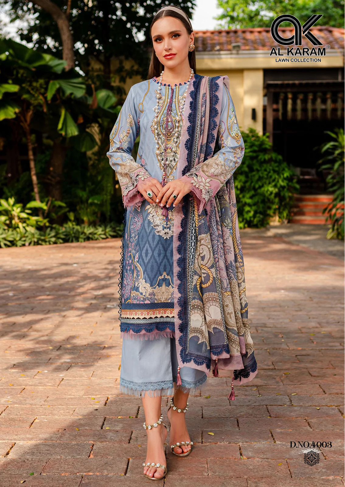 AL KARAM FLORENCE VOL 4 PURE CAMBRIC COTTON SUITS