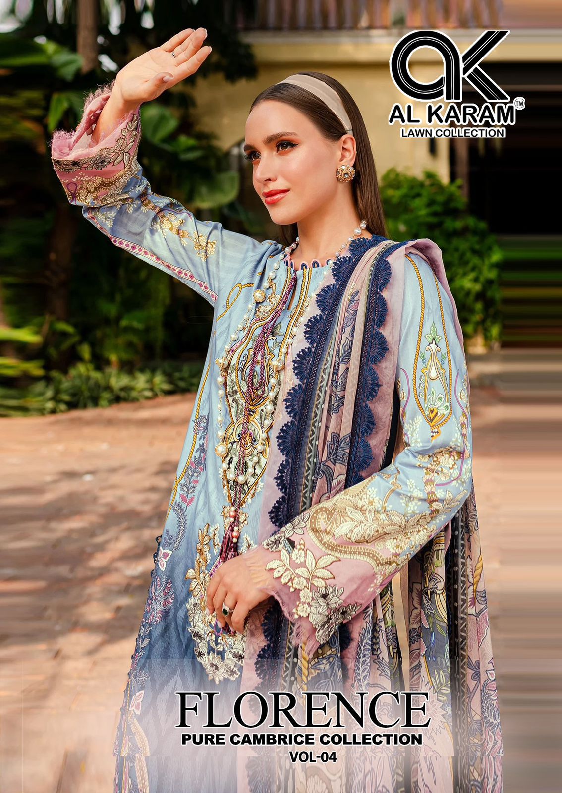 AL KARAM FLORENCE VOL 4 PURE CAMBRIC COTTON SUITS