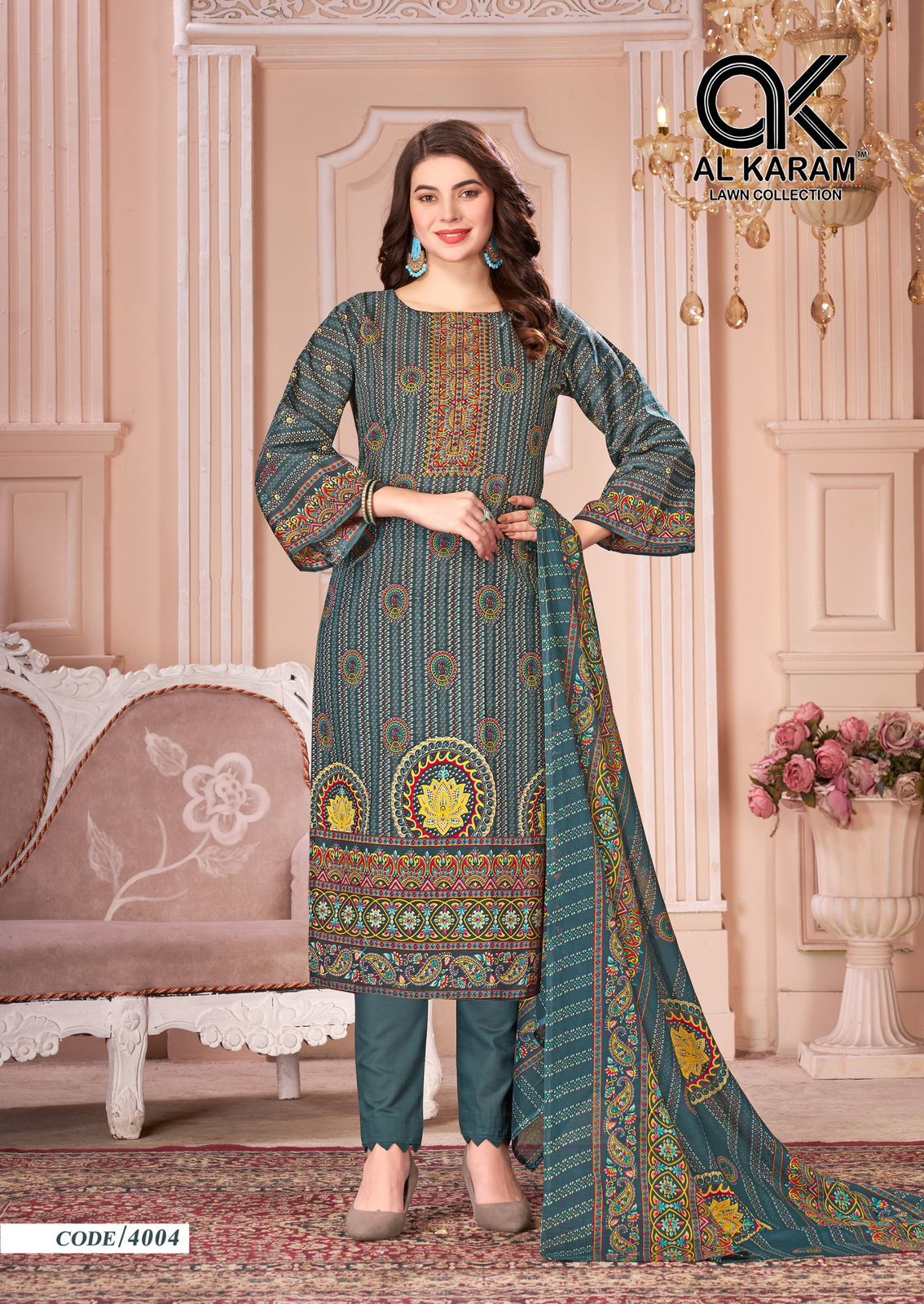 AL KARAM MAHJABEEN VOL 4 COTTON SUITS SUPPLIER