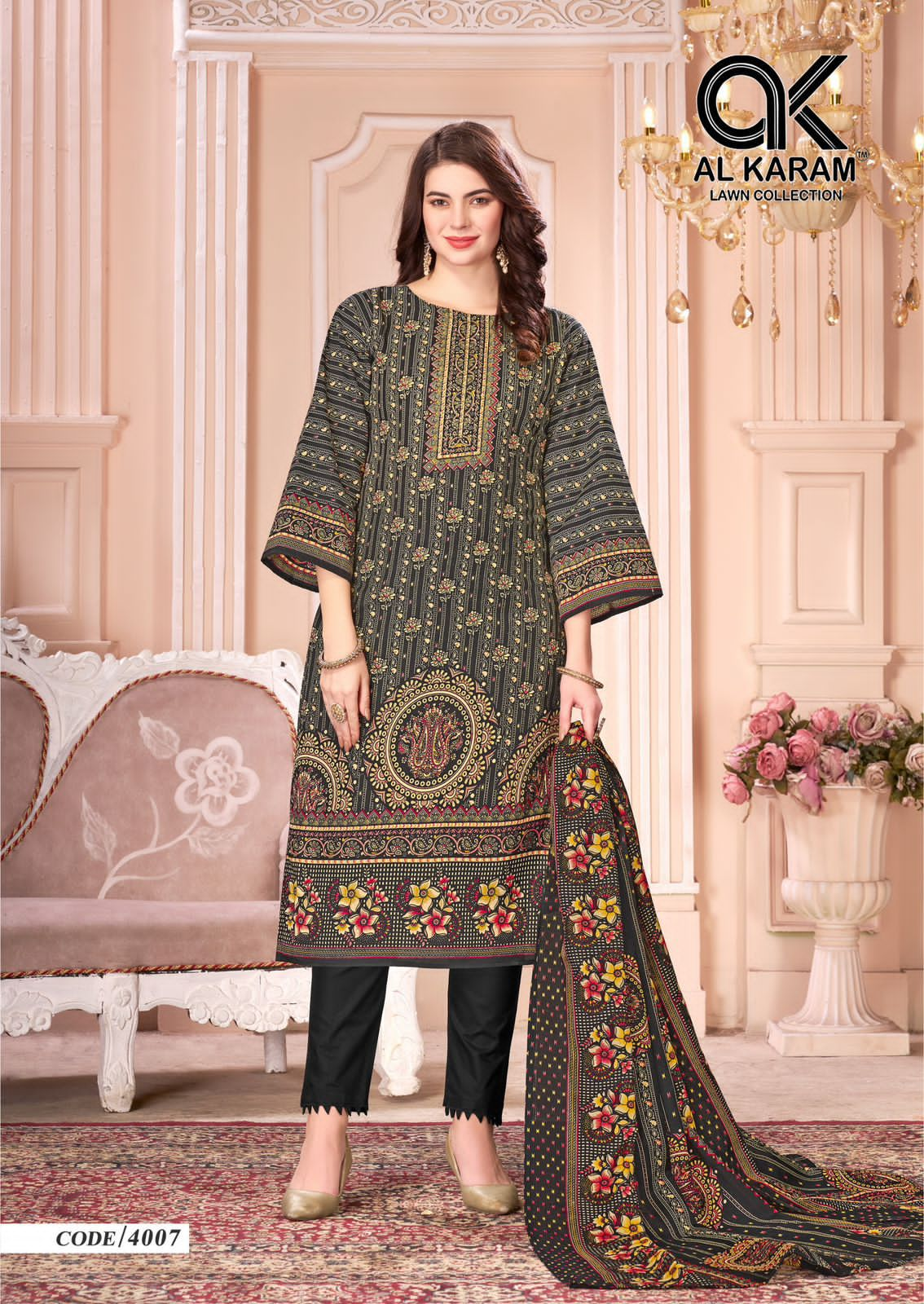 AL KARAM MAHJABEEN VOL 4 COTTON SUITS SUPPLIER