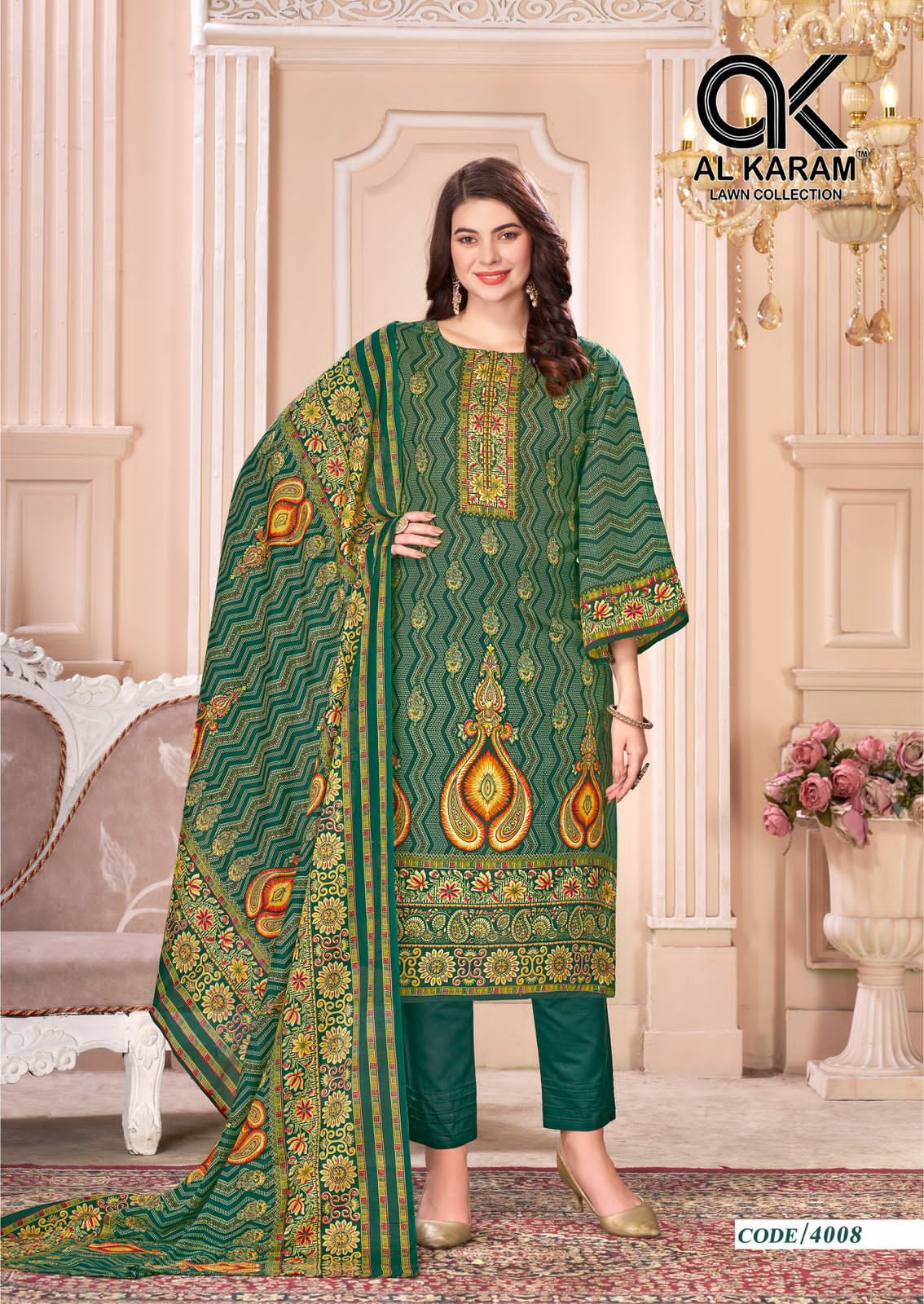 AL KARAM MAHJABEEN VOL 4 COTTON SUITS SUPPLIER