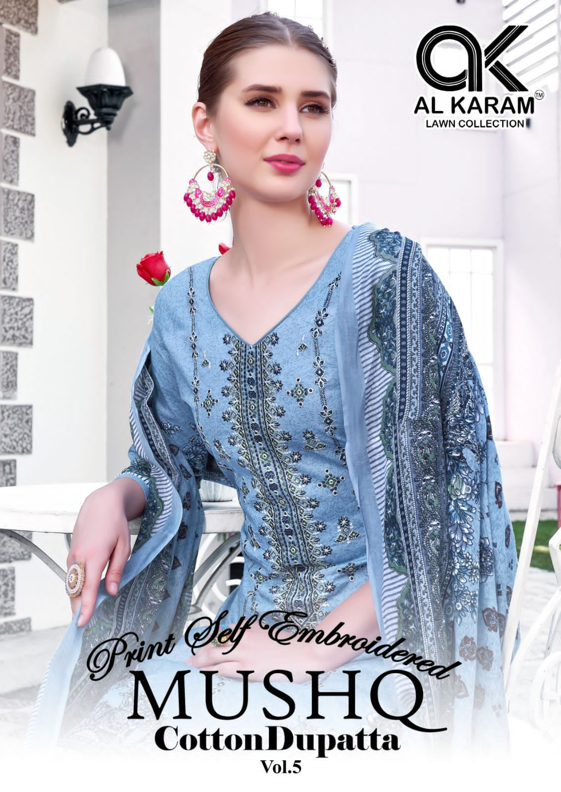 AL KARAM MUSHQ VOL 05 PURE LAWN COTTON SUITS