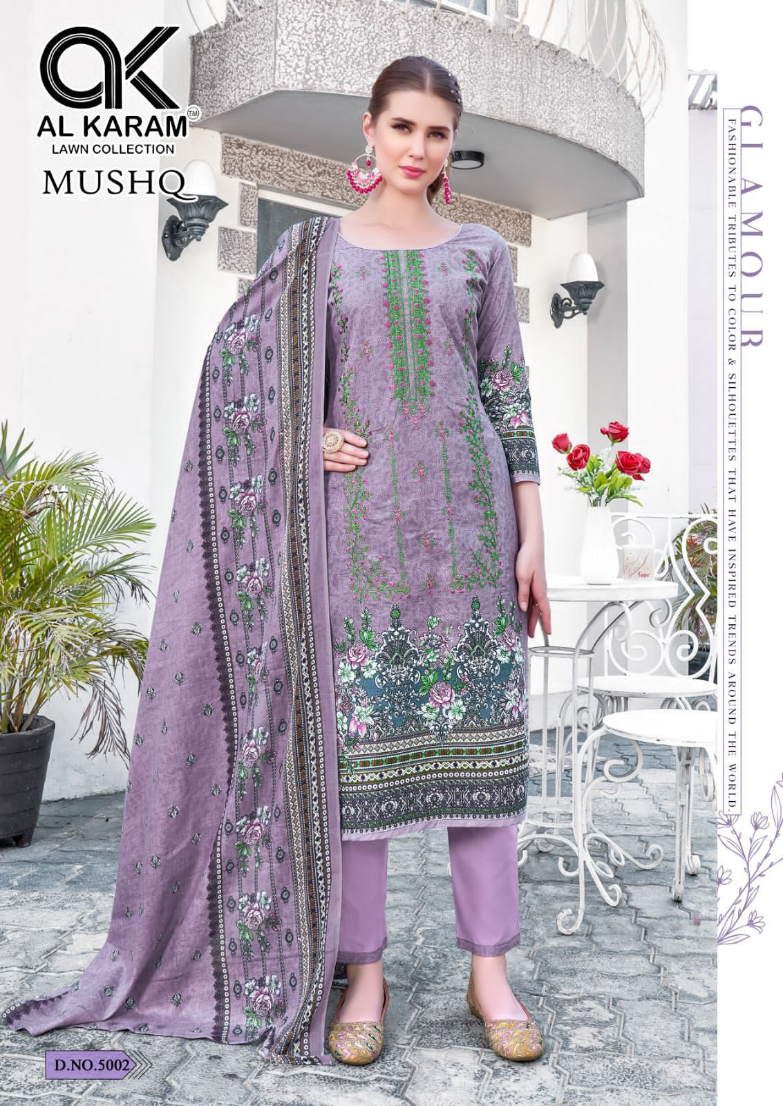 AL KARAM MUSHQ VOL 05 PURE LAWN COTTON SUITS