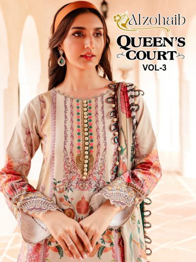 AL ZOHAIB QUEENS COURT VOL 3 PAKISTANI COTTON SUITS